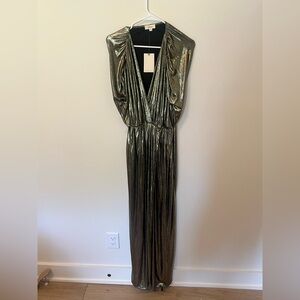 Elan Shimmering Gold Dress